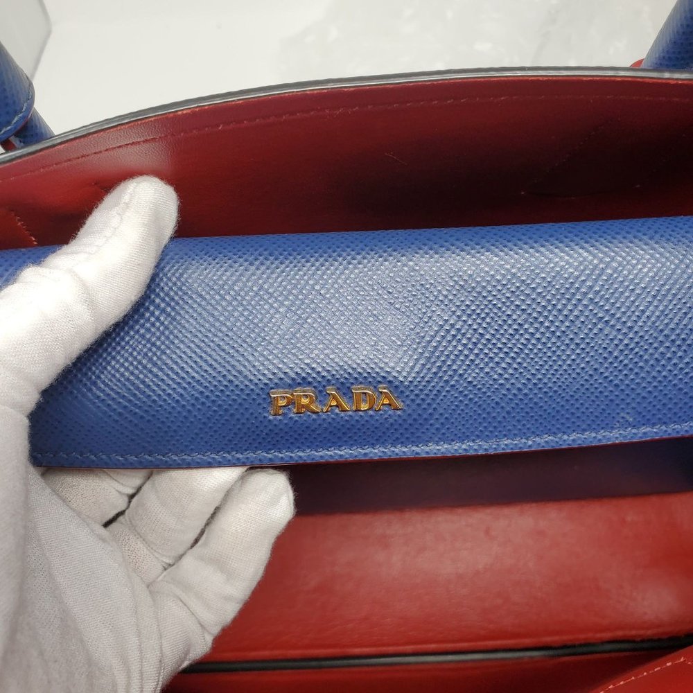 Prada Double Cuir Medium Saffiano Crossbody Bag - Picture 15 of 16